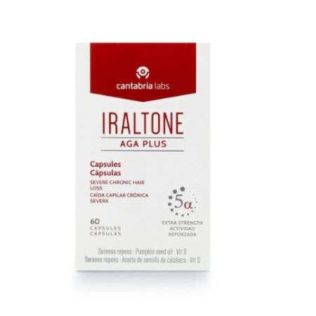 Iraltone Aga Plus Complemento Alimenticio Complemento alimenticio sin gluten anticaída para mantenimiento y fortalecimiento 60 uds