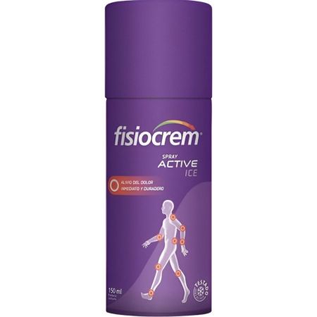 Fisiocrem Active Ice Spray Spray para el dolor articular y muscular proporciona efecto frío inmediato y duradero 150 ml