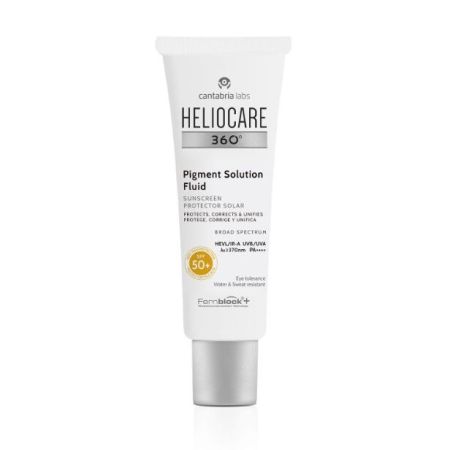 Heliocare Protector Solar 360º Pigment Solution Fluid Spf 50+ Protector solar previene y corrige las hiperpigmentaciones y manchas solares 50 ml