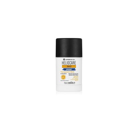 Heliocare Protector Solar 360º Sport Transparent Stick Spf 50+ Protector solar para los amantes del deporte al aire libre resistente al agua y al sudor 25 gr