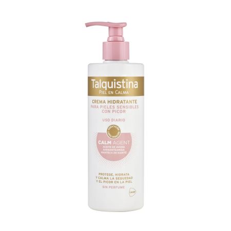 Talquistina Piel En Calma Crema Hidratante Body Lotion Crema hidratante protectora y calmante alivio del picor en la piel 400 ml