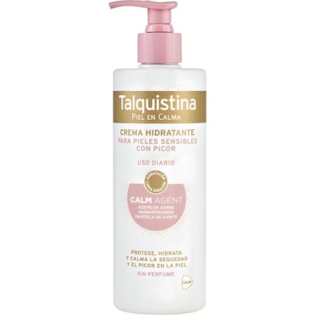 Talquistina  Crema hidratante protectora y calmante alivio del picor en la piel 400 ml