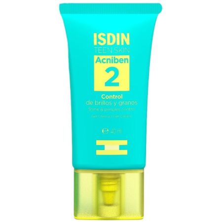 Isdin Acniben 2 Control De Brillos Y Granos Gel-crema equilibrante cuidado de pieles grasas con tendencia acnéica 40 ml