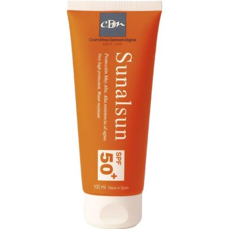 Cdm Sunalsun Protector Solar Spf 50+ Protector solar resistente al agua y no graso minimiza riesgos de alergias 100 ml