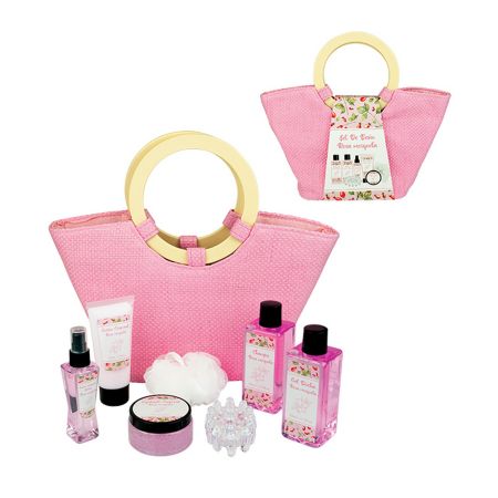 Markant  Set de baño 7 piezas rosa de mosqueta bolso