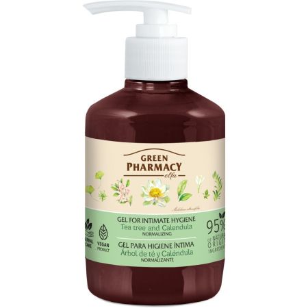 Green Pharmacy Árbol Del Té Y Caléndula Gel Para Higiene Íntima Gel de higiene íntima limpia e hidrata proporcionando sensación de frescura y comodidad 370 ml