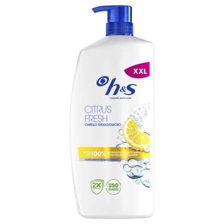 H&S Citrus Fresh Champú Anticaspa Champú anticaspa elimina el picor y la sequedad acabado bonito y saludable para cabello graso