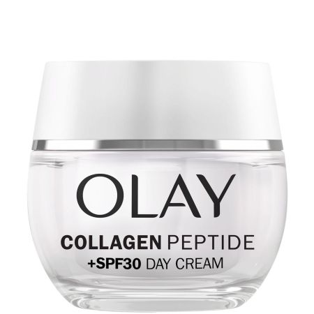 Olay Collagen Peptide Day Cream Spf 30+ Crema de día sin perfume reparadora avanzada restaura e hidrata piel radiante en 14 días 50 ml