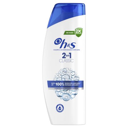 H&S 2 En 1 Classic Champú & Acondicionador Anticaspa Champú y acondicionador anticaspa elimina el picor y la sequedad acabado bonito y saludable