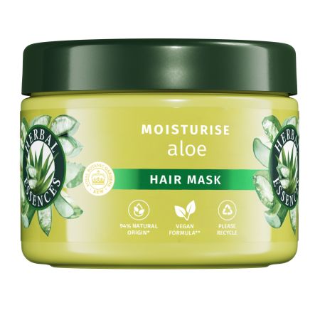 Herbal Essences Moisturise Aloe Hair Mask Mascarilla vegana revitalizante con aloe vera para pelo seco 500 ml