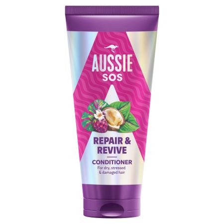 Aussie Sos Repair & Revive Conditioner Acondicionador ofrece reparación intensa para cabello seco estresado y dañado 200 ml