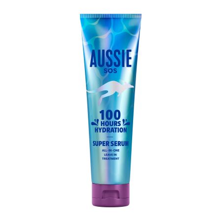 Aussie Sos 3 100 Hours Hydration Super Serum Sérum capilar hidrata desenreda al instante previene puntas abiertas y aumenta el brillo 160 ml