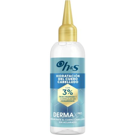 H&S Dermax Pro Hidratación Del Cuero Cabelludo Sérum Tratamiento capilar reparador revitaliza ayudando a calmar el cabello seco y son caspa sin apelmazar 145 ml