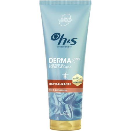 H&S Dermax Pro Revitalizante Acondicionador Acondicionador anticaspa y revitalizante ayuda al crecimiento para cabello seco y frágil 220 ml