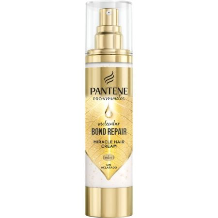 Pantene Pro-V Miracles Molecular Bond Repair Miracle Hair Cream Crema de peinado regeneradora sin aclarado nutre fortalece y suavida para cabello dañado 90 ml