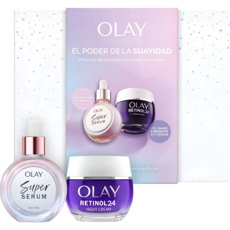 Olay El Poder De La Suavidad Estuche Tratamiento antiedad para presumir de una piel más suave renvada y radiante en solo 1 noche