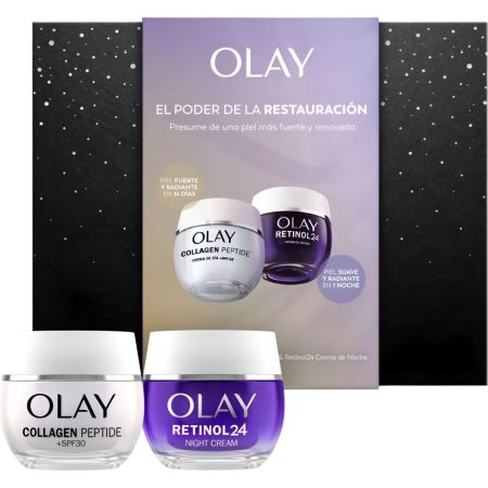 Olay El Poder De La Restauración Estuche Tratamiento antiedad para presumir de una piel más fuerte y renovada en solo 1 noche