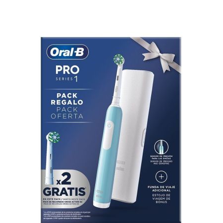 Oral-B Cepillo Dental Pro Series 1 Pack Regalo Cepillo de dientes eléctrico ofrece limpieza profesional con la mejor tecnología 1 cepillo + 2 recambios