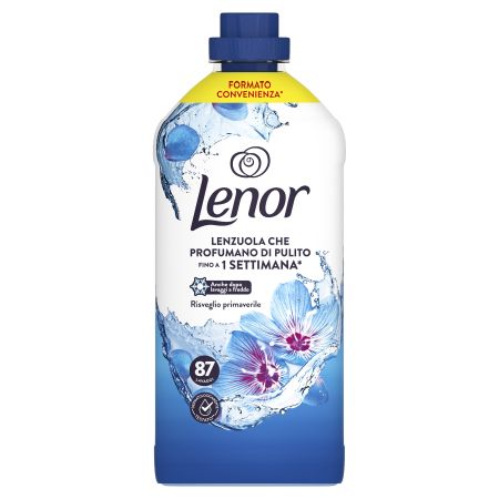 Lenor  Suavizante concentrado antiolor proporciona un frescor duradero 87 lavados 1827 ml