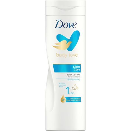 Dove Body Love Light Care Body Lotion Loción corporal nutritiva para piel normal 400 ml