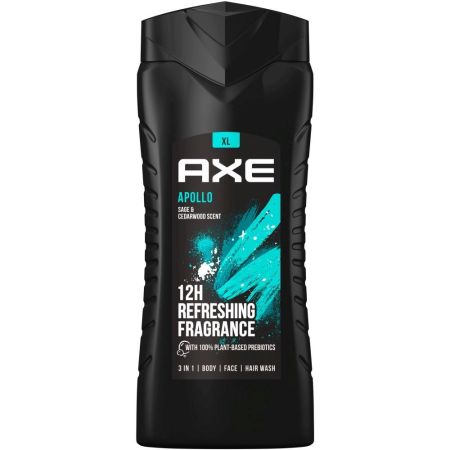 Axe Gel De Ducha Apollo 3 In 1 Gel de ducha ofrece sensación de frescura con agradable aroma 400 ml