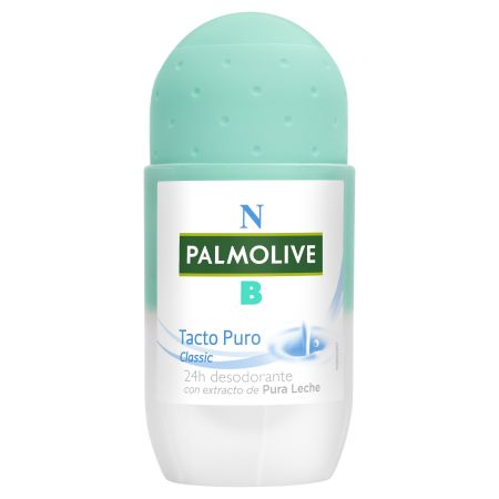 Nb Palmolive Tacto Puro Clasic Desodorante Roll-On Desodorante sin alcohol con extracto puro de leche 24 horas 50 ml