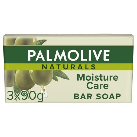 Nb Palmolive Naturals Moisture Care Bar Soap Jabón en pastilla ultrahidratante enriquecido con extractos de oliva 3x90 gr