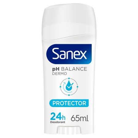 Sanex Ph Balance Dermo Protector Desodorante Stick Desodorante protector hidrata y deja la piel ligera y suave 24 horas 65 ml