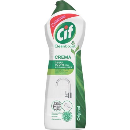 Cif Limpiador Crema Original Limpiador en crema ofrece limpieza profunda para unas superficies brillantes 750 ml