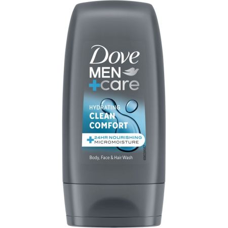 Dove Men +Care Clean Comfort Body & Face Wash Gel de ducha hidrata y protege contra la sequedad 55 ml