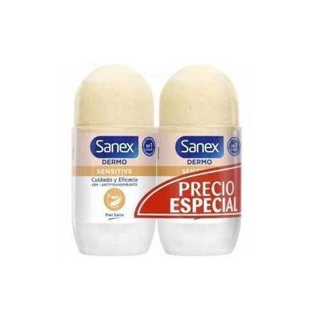 Sanex Ph Balance Dermo Sensitive Desodorante Duplo Precio Especial Desodorante antitranspirante para pieles sensibles 2x50 ml