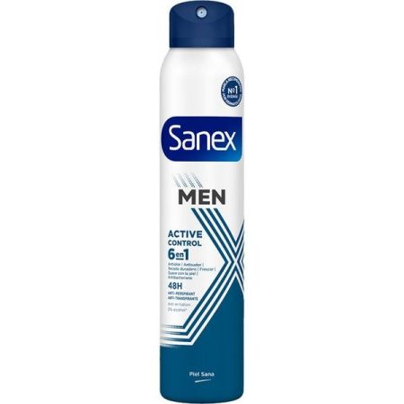 Sanex Men Active Control Desodorante Spray Desodorante protección eficaz frente al sudor 48 horas 200 ml