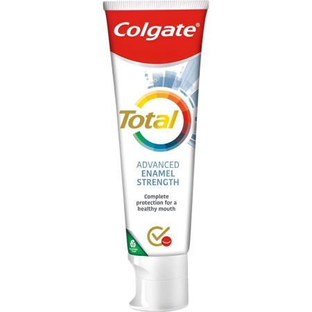 Colgate Dentífrico Total Advanced Esmalte Sano Pasta de dientes con flúor revitaliza encías reduce sarro y protege los dientes sensibles 75 ml