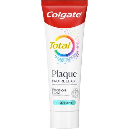 Colgate Dentífrico Total Antiplaca Expert Pasta de dientes disuelve y elimina la placa perjudicial para las encías 75 ml