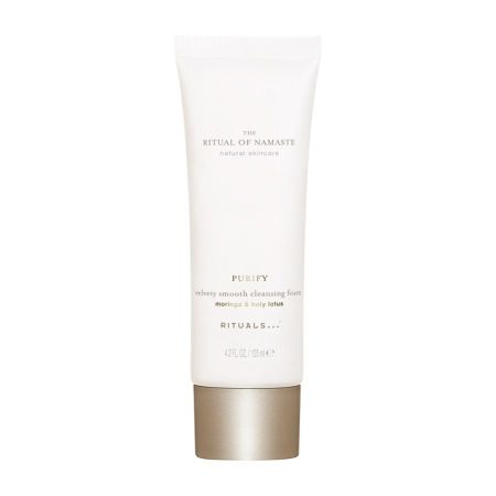 Rituals The Ritual Of Namaste Purify Velvety Smooth Cleansing Foam Crema limpiadora sin jabón suave y delicada refresca hidrata y prepara la piel con flor de loto 125 ml