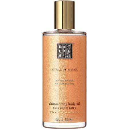 Rituals The Ritual Of Karma Shimmering Body Oil Huile Pours Corps Aceite corporal brillante de loto sagrado y té blanco 100 ml