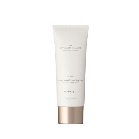 Rituals The Ritual Of Namaste Purify Velvety Smooth Cleansing Foam Crema limpiadora sin jabón suave y delicada refresca hidrata y prepara la piel con flor de loto 125 ml