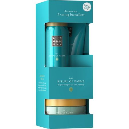 Rituals The Ritual Of Karma Estuche Rutina de baño relajante y equilibrante con aroma a loto sagrado y té blanco