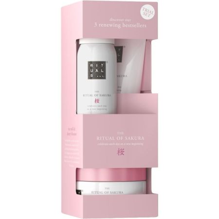 Rituals The Ritual Of Sakura Estuche Rutina de baño tranquilizante con aromas de la flor del cerezo y leche de arroz orgánico