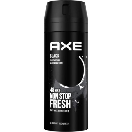 Axe Black Frozen Pear & Cedarwood Scent Desodorante Spray Desodorante antitranspirante 48 horas de protección con aroma irresistible 150 ml