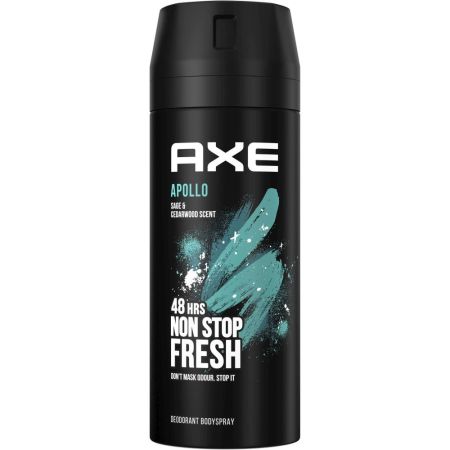 Axe Apollo Desodorante Spray Desodorante antitranspitante ofrece 48 horas de protección con aroma irresistible 150 ml