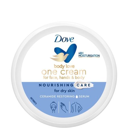 Dove Body Love One Creme For Face, Hands & Body Crema nutritiva ligera de cara manos y cuerpo 250 ml