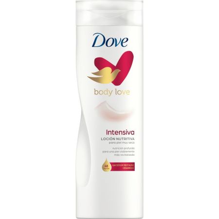 Dove Body Love Intensiva Loción Nutritiva Loción corporal rápida absorción nutrición profunda 48 horas 400 ml