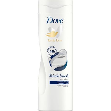 Dove Body Love Nutrición Esencial Body Milk Loción corporal hidratante ideal para piel seca 400 ml