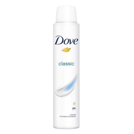 Dove Classic Desodorante Spray Desodorante antitranspirante 0% alcohol con fragancia neutra y suave 48 horas 200 ml