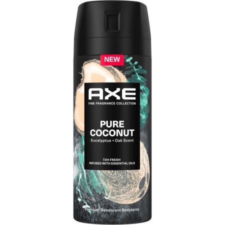 Axe Pure Coconut Desodorante Spray Desodorante antitranspirante ofrece 72 horas de protección con aroma irresistible a coco 150 ml