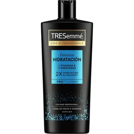 Tresemme Intensa Hidratación +Vitamina E Y Ceramidas Champú Champú ofrece doble hidratación al instante para cabellos secos o dañados 685 ml