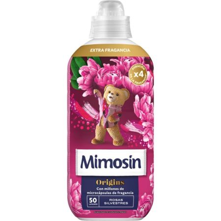 Mimosin Origins Rosas Silvestres Suavizante Concentrado Suavizante concentrado con millones de microcápsulas de fragancia para aroma irresistible y duradero 50 lavados 900 ml