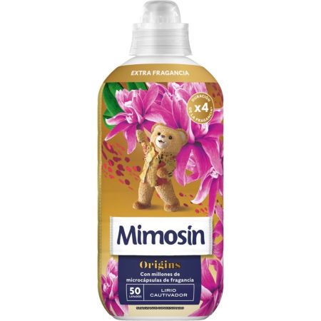 Mimosin Origins Lirio Cautivador Suavizante Concentrado Suavizante concentrado con millones de microcápsulas de fragancia para aroma irresistible y duradero 50 lavados 900 ml