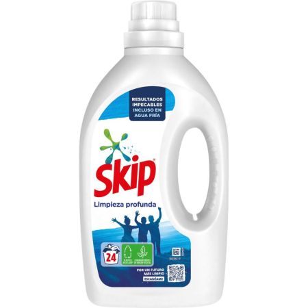 Skip Detergente Limpieza Profunda Detergente líquido eficaz contra las manchas ofrece fragancia fresca 24 lavados 1080 ml